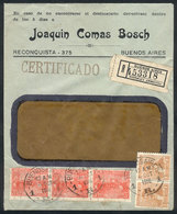 ARGENTINA: Registered Cover Sent From Buenos Aires To San Juan On 4/OC/1916 Franke - Autres & Non Classés