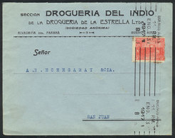ARGENTINA: Cover With Corner Card Of "Droguería Del Indio" Sent To San Juan On 3/J - Other & Unclassified