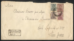 ARGENTINA: RARE CANCEL: Registered Cover Sent From ALTO DE SIERRA (San Juan) To Sa - Other & Unclassified
