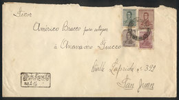 ARGENTINA: RARE CANCEL: Registered Cover Sent From ALTO DE SIERRA (San Juan) To Sa - Autres & Non Classés