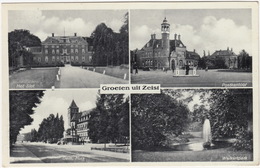 Zeist: Het Slot, Postkantoor, Gem. Huis & Walkartpark - 1938 - (Utrecht, Nederland) - Zeist