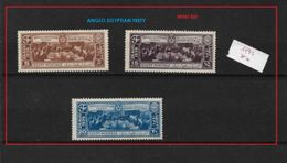 Egitto - Egypt  1936 Anglo-Egyptian Treaty  MINT NH 3V - 1915-1921 Protettorato Britannico