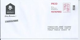 Entiers Postaux : Enveloppe Réponse Type Ciappa -Kavena PRIO Datamatrix Abbé Pierre 100096  ** - Prêts-à-poster: Réponse /Ciappa-Kavena