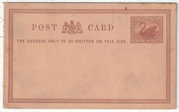 WESTERN AUSTRALIA - Entier Postal - Postal Stationery - Entero Postal - Storia Postale