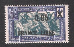 Madagascar 1942, France Libre, 5c On 1c, Scott # 229, VF MLH* (FC-5) - Ongebruikt