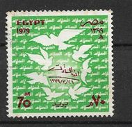 Egitto - Egypt   1979 Signing Of Egyptian-Israeli Peace Treaty  BIRDS PIGEONS    U - Gebraucht