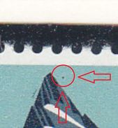 Delcampe - 445 AVEC POINT NOIR A DROITE DU SOMMET - V/IMAGE - Abarten