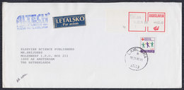 Yugoslavia 1991 Air Mail Letter With Red Cross Surcharge Stamp Sent From Ljubljana To Amsterdam - Luftpost