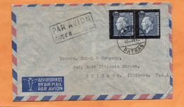 Greece Cover Mailed To USA - Lettres & Documents