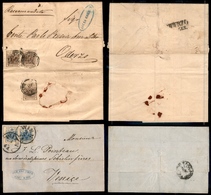0028 AUSTRIA - 1854/1858 – Raccomandata Da Trieste A Oderzo (4+4+4) + Lettera Da Vienna A Venezia (5+5) – Ottimo Insieme - Andere & Zonder Classificatie