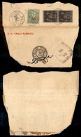 0115 CINA - Uffici Francesi - Frammento Affrancato Con 5 Cent + Coppia 10 Cent Da Shanghai Del 28.12.99 (Mich. 172) - Other & Unclassified