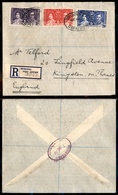 0188 COLONIE INGLESI - Mauritius - Nozze 1937 – Raccomandata Da G.P.O. Mauritius Del 12.5.37 - Andere & Zonder Classificatie