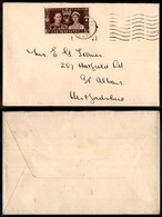 0202 GRAN BRETAGNA - 1 E ½ Pence Nozze 1937 Su Busta Da St. Albans Del 12.5.37 - Otros & Sin Clasificación