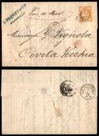 0248 FRANCIA - 40 Cent (Unif. 35) – Lettera Da Marsiglia A Civitavecchia Del 13.9.73 Voie De Mer - Otros & Sin Clasificación