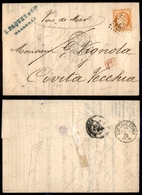 0248 FRANCIA - 40 Cent (Unif. 35) – Lettera Da Marsiglia A Civitavecchia Del 13.9.73 Voie De Mer - Other & Unclassified