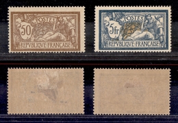 0261 FRANCIA - 1900 – 50 Cent + 5 Franchi (Unif. 120+123) – Nuovi Con Gomma - Andere & Zonder Classificatie