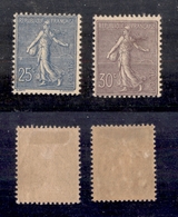 0272 FRANCIA - 1903 – 25 Cent + 30 Cent (Unif. 132+133) – Nuovi Con Gomma - Otros & Sin Clasificación