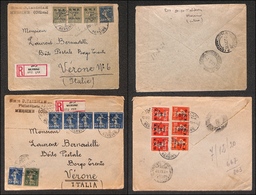 0281 FRANCIA - Cilicia - 920/1921 – Due Raccomandate Da Mersina A Verona - Other & Unclassified