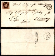0313 GERMANIA - Baviera - 6 Kreuzer (Unif. 4) – Lettera Da Altoetting A Obenberg Del 15.6.53 - Sonstige & Ohne Zuordnung