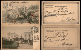 0409 GIAPPONE - 1904/1905 – Due Cartoline Da Nagasaki Per Modena - Otros & Sin Clasificación