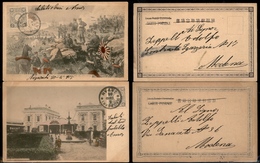 0409 GIAPPONE - 1904/1905 – Due Cartoline Da Nagasaki Per Modena - Other & Unclassified