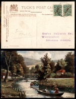 0534 RUSSIA - Levante - Coppia Del 10 Para Su 2 Kopeki – Cartolina Da Costantinopoli A Wolfersdorf - Otros & Sin Clasificación