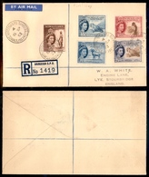 0550 SOMALIA INGLESE - Elisabetta (Mich. 125/129) – Raccomandata FDC Da Hargeisa A Lye Del 15.9.53 - Autres & Non Classés