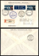 0600 SVIZZERA - Aarau Nationale Briefmarken – Ausstellung – Aerogramma Raccomandato Affrancato (Unif. A22+A24) Da Bellin - Autres & Non Classés