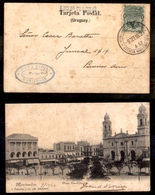 0623 URUGUAY - 1902 – Cartolina Illustrata Da Montevideo (Agencia Marittima) A Buenos Aires - Otros & Sin Clasificación