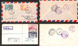 0626 ZANZIBAR - UPU – 1949 – Due Raccomandate Per Gli USA - Other & Unclassified