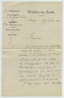 Lettre Du Garde Général Des Forêts Fernand Deroye à Mieussy (Haute-Savoie) + Carte De Visite 1891 . Eaux Et Forêts . - Historical Documents