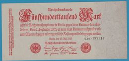 DEUTSCHES REICH 500.000 Mark 25.07.1923  SERIE 4AB.199917  P# 92 - 500.000 Mark