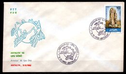 1982 TURKEY ANTALYA 82 UPU DAY FDC - UPU (Union Postale Universelle)