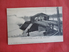 Old Toll Bridge Burnt May 17  1895  Connecticut > Hartford -ref 2755 - Hartford