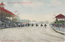 AK Watertown Inter County Fair Horse Race Racecourse Racetrack A Waukesha Madison Clyman Wisconsin WI United States USA - Waukesha