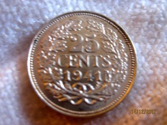 Netherlands: 25 Cents 1941 - 25 Centavos