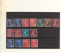 FRANCE - Lot De 15 Variétés Oblitérés Dont 3 Neuves * Mêches Reliées, Pli Accordéon, Chiffres Teintés, Etc.. - Ohne Zuordnung