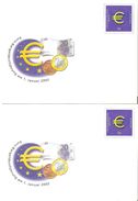 Allemagne Fédérale - 2002 - Mise En Circulation De L'Euro -  2 Entiers Postaux Neufs  - Yt 2062 - 56 C - Umschläge - Ungebraucht