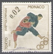 Monaco Used 1964 Summer & Winter Olympic Games - Tokyo, Japan & Innsbruck 1964, Austria Wrestling - Oblitérés
