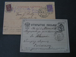 Russland 2 Alte Belege - Lettres & Documents