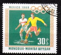 MONGOLIE   N° 456 Oblitere   JO 1968    Football  Soccer Fussball - Gebruikt