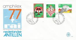 Netherlands Antilles 1977 Bridge Championship Card Games  FDC Cover - Non Classés