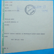 1984, TELEGRAM FROM PRIZREN Postmark PRIZREN, KOSOVO - SERBIA, BILINGUAL - Other & Unclassified