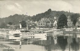 Stadt Wehlen Mit Schaufelraddampfer 1962 (002442) - Wehlen