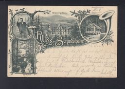 Dt. Reich  AK Gruss Vom Schindelpeter 1900 - Bühlertal