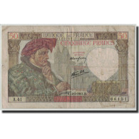 Billet, France, 50 Francs, 50 F 1940-1942 ''Jacques Coeur'', 1941, 1941-02-13 - 50 F 1940-1942 ''Jacques Coeur''