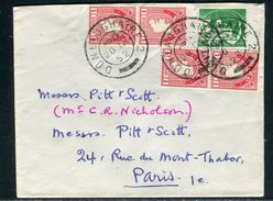 Irlande - Enveloppe , Oblitération De Dunlaoghaire Pour Paris En 1952 - Ref D269 - Storia Postale