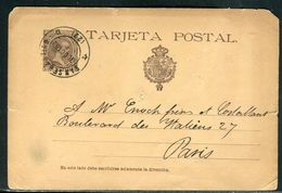 Espagne - Entier Postal De San Sébastien Pour La France En 1893 - Ref D278 - 1850-1931