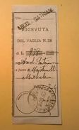 VAGLIA POSTALE RICEVUTA ASCOLI SATRIANO 1950 - Strafport Voor Mandaten