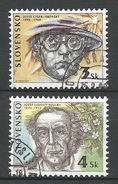 Slovakia 1996 ** Celebrated Personalities - Famous People   Mich. 246 - 247  **Cancelled  ** Slowakei - Unused Stamps